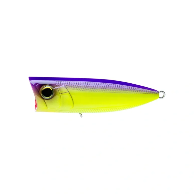 Yo-Zuri Hardcore Popper 70F – R1379 – Purple Back Chartreuse