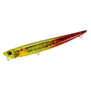 Duo Bay RUF Manic Fish 99 CPA0645 Mullet Burning Gold – 99mm sinking lure with mullet and gold finish.