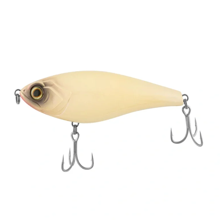 Tsunami Tidal Pro 5" Twitch Bait Bone with stainless thru-wire and SaltX trebles
