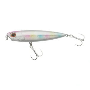 Berkley DEX Mullet Walker 9cm Cotton Candy topwater lure with iridescent pink-blue finish for saltwater predator fishing.