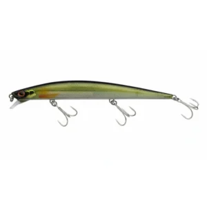 Berkley DEX Long Shot 14 cm Ayu fishing lure, 21.8 g saltwater minnow with magnetic weight-ramp system and natural ayu baitfish color pattern for long-distance casting.