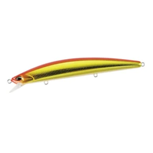 Duo Tide Minnow Sprat 120SF ASA0032 Red Shiner seabass lure, 120mm slow-floating minnow with red shiner finish and long casting design.