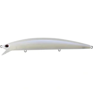 Duo Tide Minnow Sprat 140SF ACCZ049 Ivory Pearl seabass lure, 140mm slow-floating minnow with long casting and wobble-roll action.