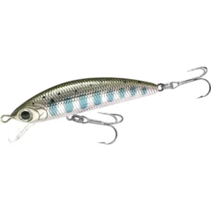 Lucky Craft Humpback Minnow 50S Yamame Silver sinking minnow, compact trout lure with natural yamame pattern and tight rolling action.